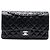 Chanel Nero Medio Classico in Pelle di Agnello Doppio