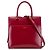 Bolsa Uptown pequena de couro vermelho da Saint Laurent
