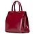 Bolsa Uptown pequena de couro vermelho da Saint Laurent - vista 2