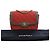 Chanel Rote Mini Stepp-Lammleder Zwei-Ton Tages-Clutch - Ansicht 15