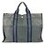 Hermès Foule MM Tote Bag aus Halb-Leder Schwarz