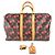 Borsa Boston Keepall 45 Monogramma Ciliegia Louis Vuitton Marrone Rosso - vista 12