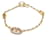 Hermès HERMES 18K Pink Gold Charm Bracelet with Diamonds Doré  - vue 1