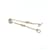 Hermès HERMES 18K Pink Gold Charm Bracelet with Diamonds Doré  - vue 5