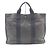 Hermès Her Line graue Canvas Tote Bag Braun - Ansicht 2