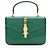 Mini-Top-Handle-Tasche Sylvie 1969 aus Lackleder von Gucci Grün