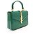 Mini-Top-Handle-Tasche Sylvie 1969 aus Lackleder von Gucci Grün - Ansicht 2