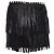 Mini falda de cuero con flecos Philipp Plein Negro - vista 2