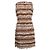 Vestido de tweed de Chanel con pelo de cabra Castaño