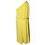 Vestido drapeado de un hombro en amarillo de Lanvin - vista 3