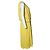 Vestido drapeado de un hombro en amarillo de Lanvin - vista 4