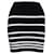 Falda de rayas elásticas Rag & Bone Negro  - vista 1
