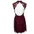 Vestido de encaje Sandro con espalda descubierta Roja - vista 2