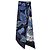 Salvatore Ferragamo Mini bandeau stampato Ferragamo in seta blu - vista 2