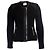 IRO offene gewebte Natascha Bikerjacke Schwarz