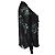 Blusa de babados com bolinhas Ganni Preto - vista 3