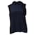 Top efecto bufanda azul Roksanda