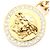 Collier Medusa Greca en or avec strass Versace