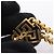 Collier Medusa Greca en or avec strass Versace - vue 2