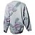 Grauer Acne-Pullover mit Rosenmuster - Ansicht 2