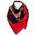 Sciarpa stampata floreale Gucci con bordo rosso Multicolore