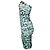 Vestido lápiz de tul Blumarine con estampado de leopardo Azul - vista 2