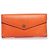 Portafoglio in pelle arancione Michael Kors