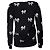 Joie Kaschmirmischpullover mit Banddruck Schwarz - Ansicht 3