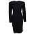 Gianni Versace Kleid mit riesigem Schleife Schwarz - Ansicht 2
