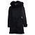 Parka de piel negra con capucha Woolrich Negro
