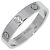 Anello Cartier Love Pt950 Taglia 17 Argento Metallico