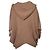Valentino Garavani Poncho de cachemira con capucha Valentino en camel Castaño Beige - vista 2