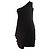 Diane Von Furstenberg einseitig drapiertes Kleid Schwarz