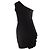 Diane Von Furstenberg einseitig drapiertes Kleid Schwarz - Ansicht 2