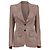 Einreiher-Blazer aus beigem Viskose mit Taschen von Tom Ford