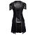 Lederfransenkleid Philipp Plein Schwarz - Ansicht 2