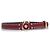 Gianni Versace Leather studded medusa belt Red Dark red - view 3