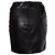 Falda de cuero Gianni Versace con alfileres de Medusa Negro - vista 2