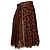 Falda plisada estampada de leopardo Gianni Versace Couture Castaño - vista 4