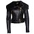 Krokodilpräge-Lederjacke Philipp Plein Schwarz