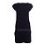 Chanel blaues gewebtes Kleid mit Taschen