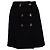Falda de lana con doble botón Gianni Versace Couture Negro