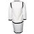 Conjunto de malha azul e off white da Chanel Branco Cru - vista 4