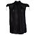 Top Pierre Balmain con hombreras Negro