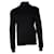 Balmain  Gestreifter Lurex-Rollkragenpullover Schwarz  - Ansicht 1