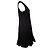 Vestido Victoria Beckham con ribete de volantes Negro - vista 2