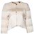 Blazer con flecos Elisabetta Franchi en crema