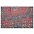 Foulard in seta Hermès Astres et Soleils in rosso - vista 5