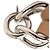 Hermès Villevolt GM Swift Earrings Brown Beige - view 5