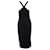 Schwarzes Kleid von Dolce & Gabbana mit Logo-Trägern  - Ansicht 2